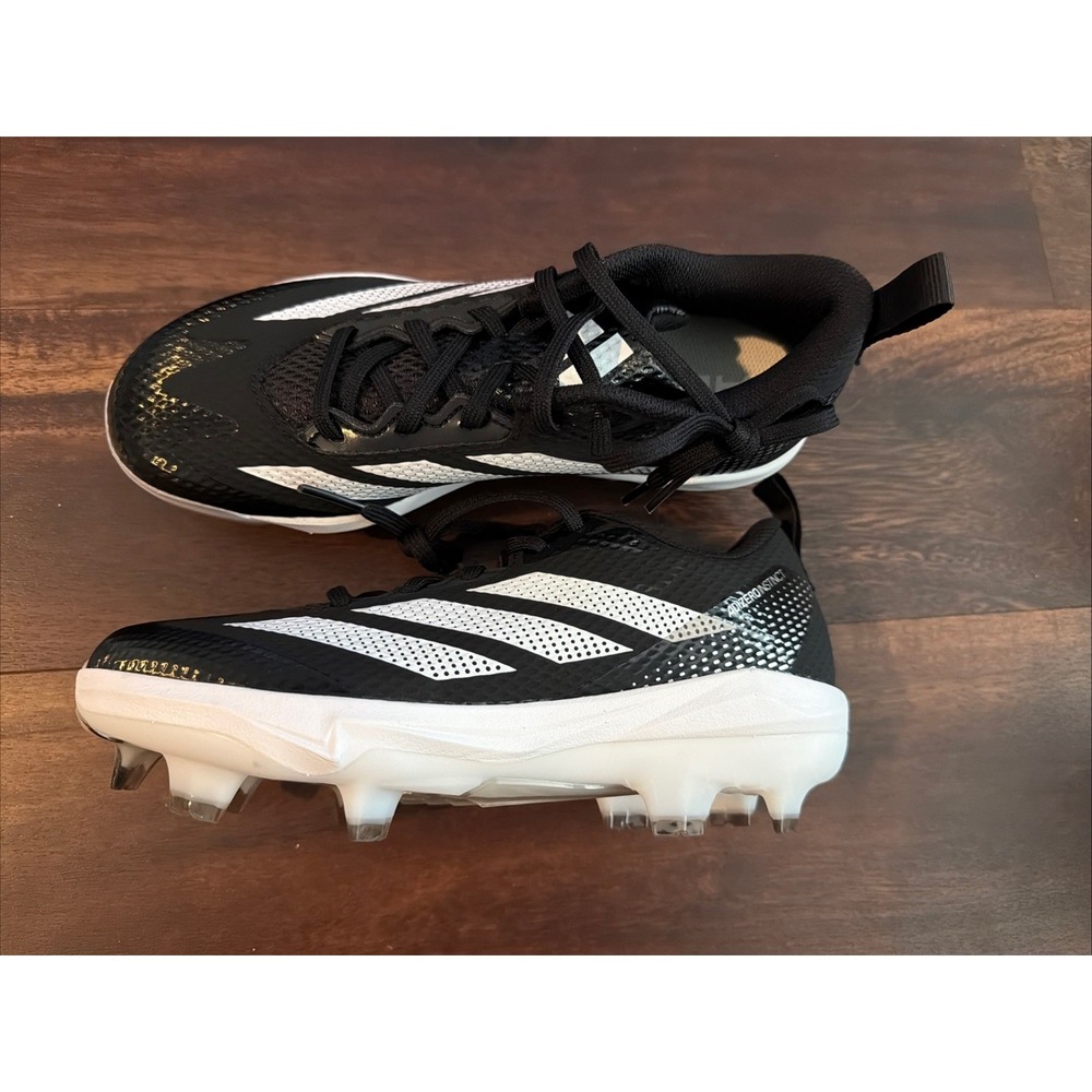 New Nike Adidas Adizero Instinct TP Molded Softball Cleats Size 7 Black White